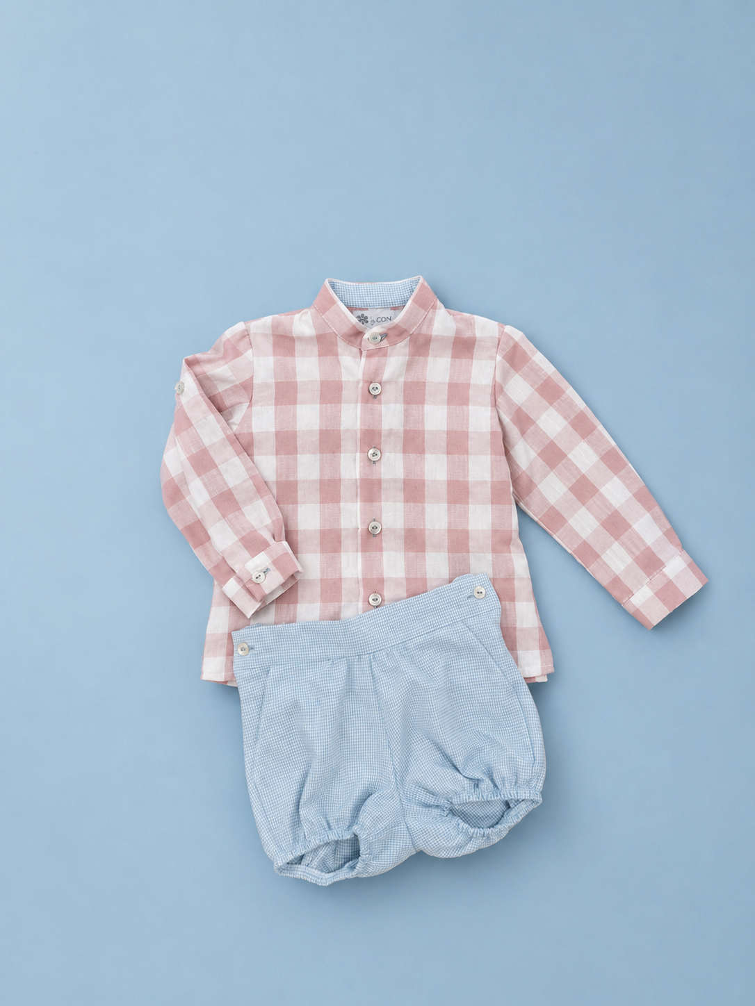 CONJUNTO VICHY ROSA NIÑO