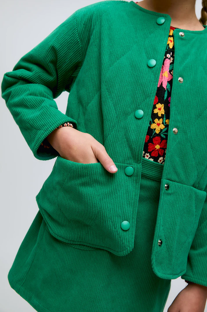 CHAQUETA VERDE PANA