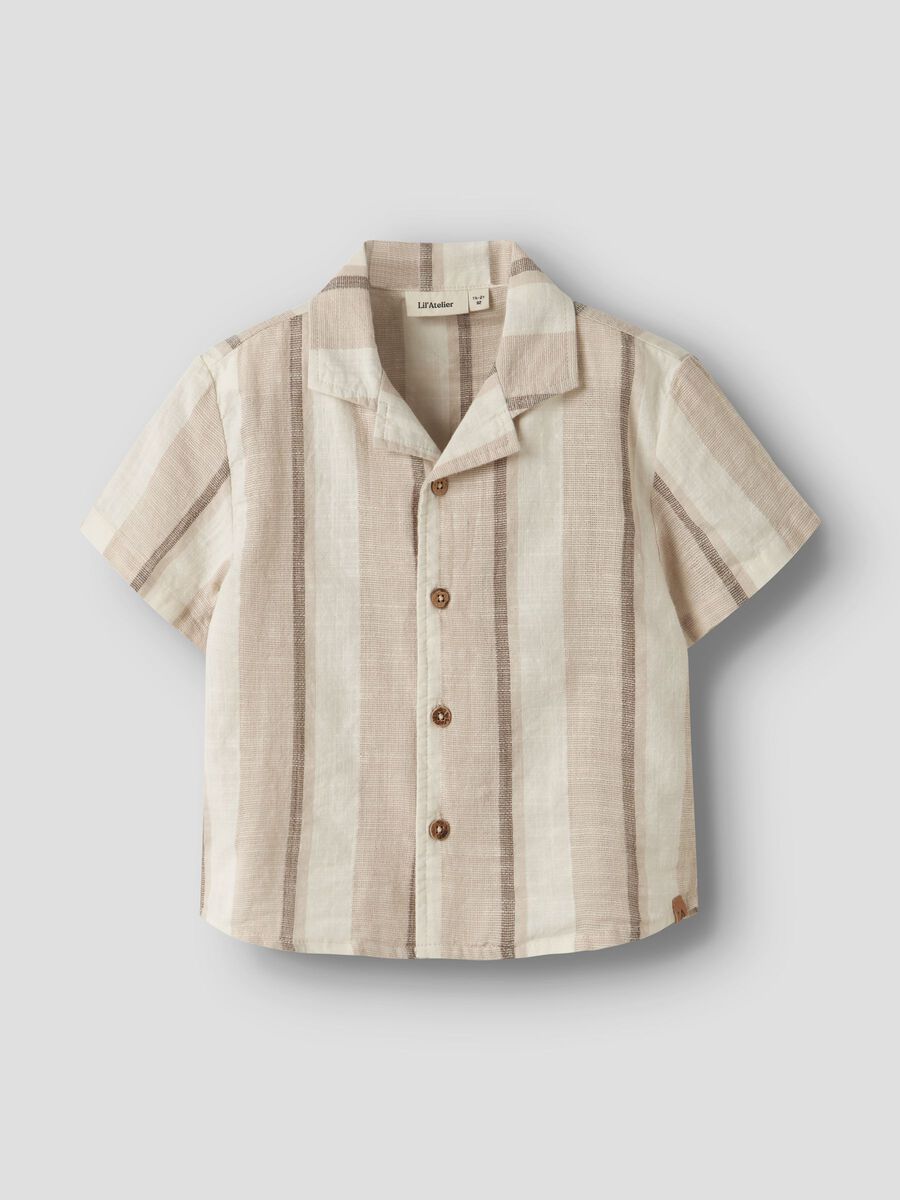 CAMISA RAYAS BEIGE