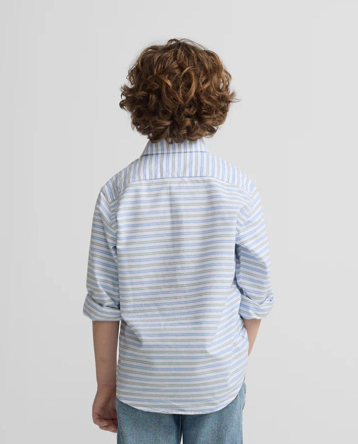 POLERA RAYAS VERDE Y AZUL