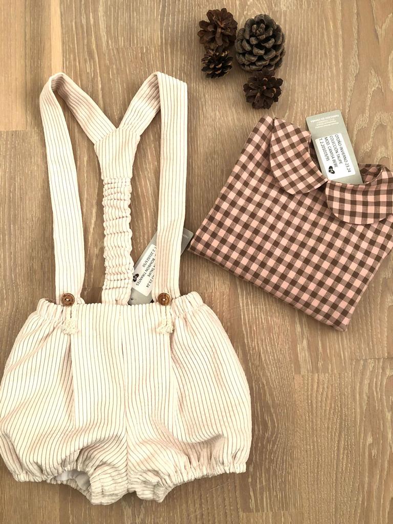 CONJUNTO TAUPE BOMBACHO