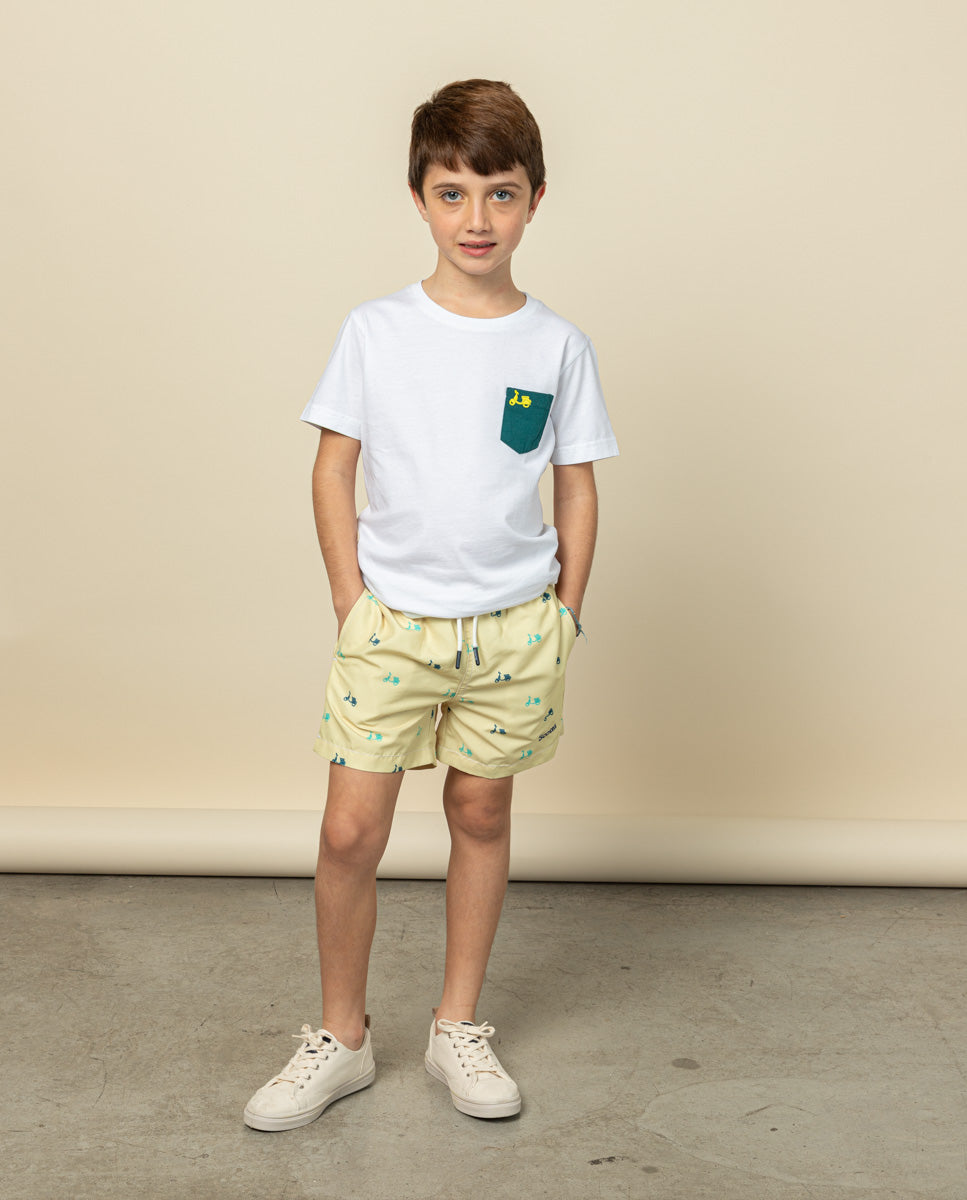CAMISETA POCKET BLANCA