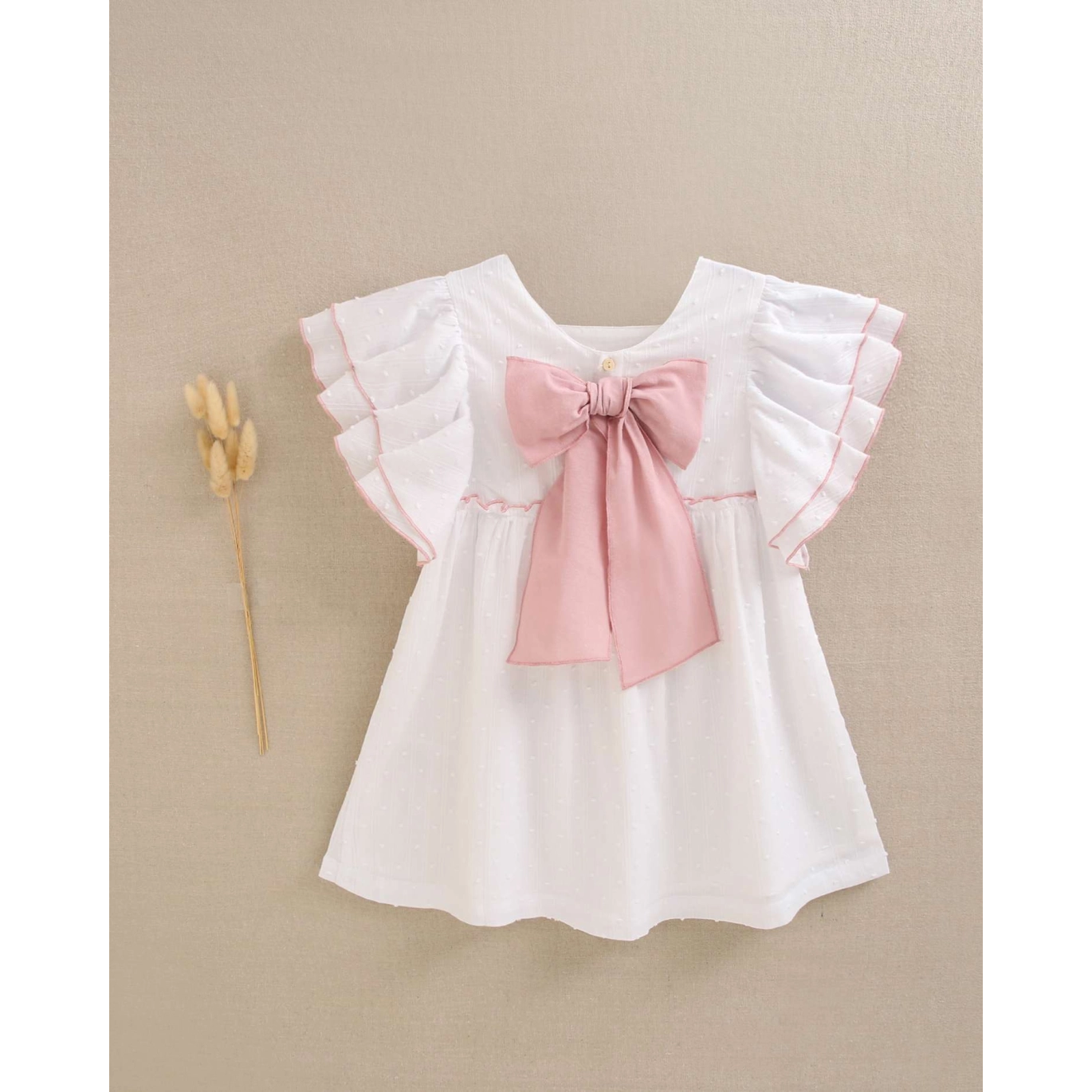 VESTIDO PLUMETI BLANCO LAZADA