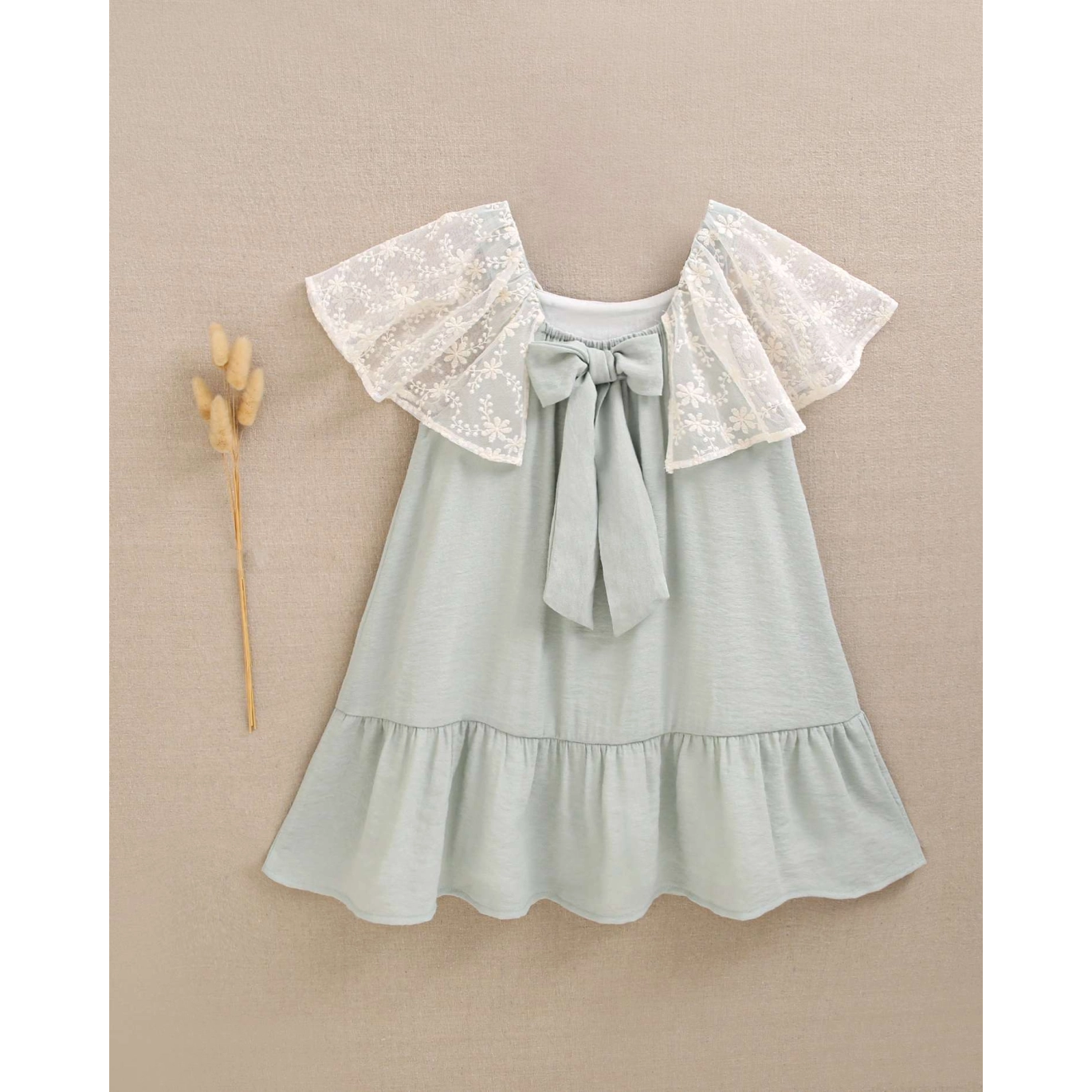 VESTIDO GASA VERDE