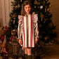 VESTIDO RAYAS GRANATE