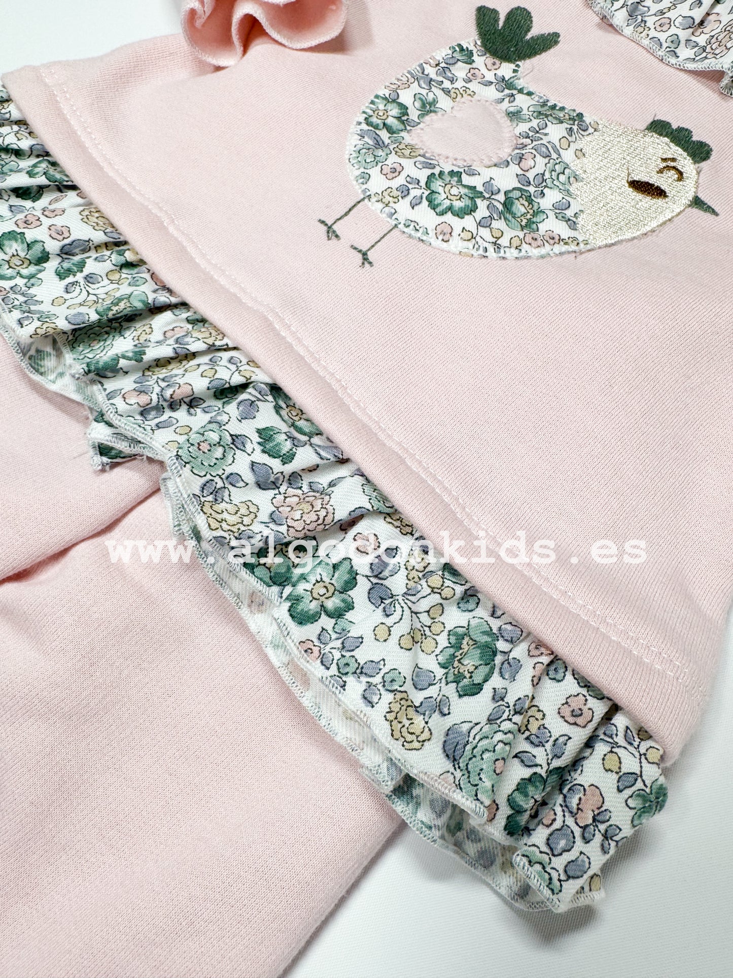 CONJUNTO FELPA GALLINA ROSA