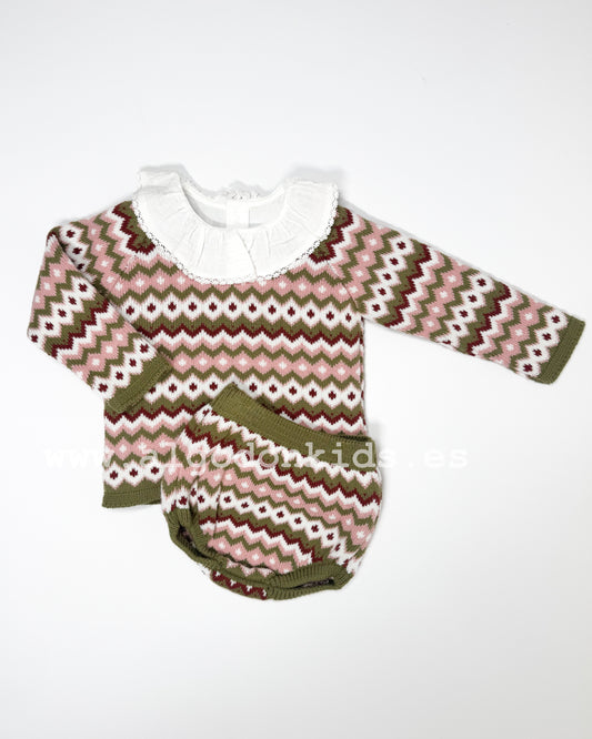 CONJUNTO JACQUARD VERDE