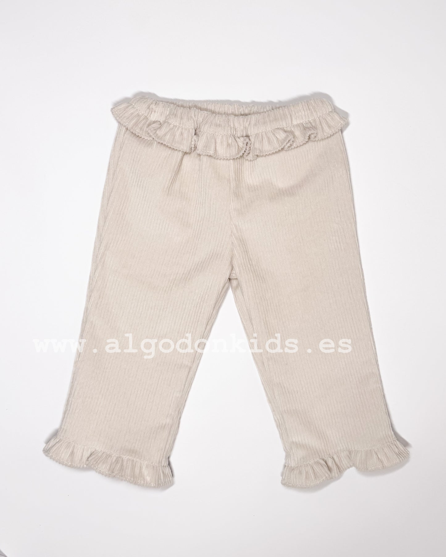 PANTALÓN PANA VOLANTE