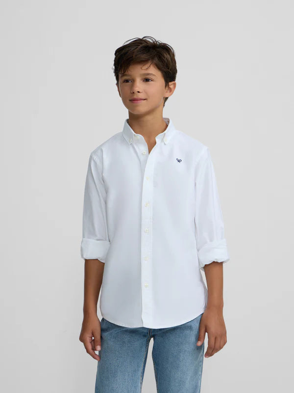 CAMISA OXFORD BLANCA SILBON