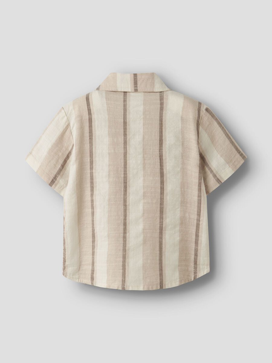 CAMISA RAYAS BEIGE