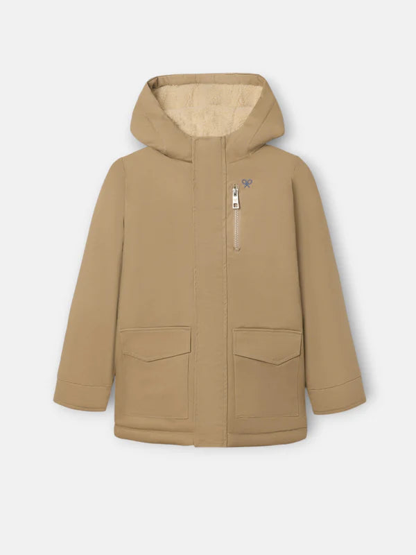 PARKA CAMEL SILBON