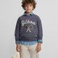 SUDADERA RAQUETAS AZUL ÍNDIGO