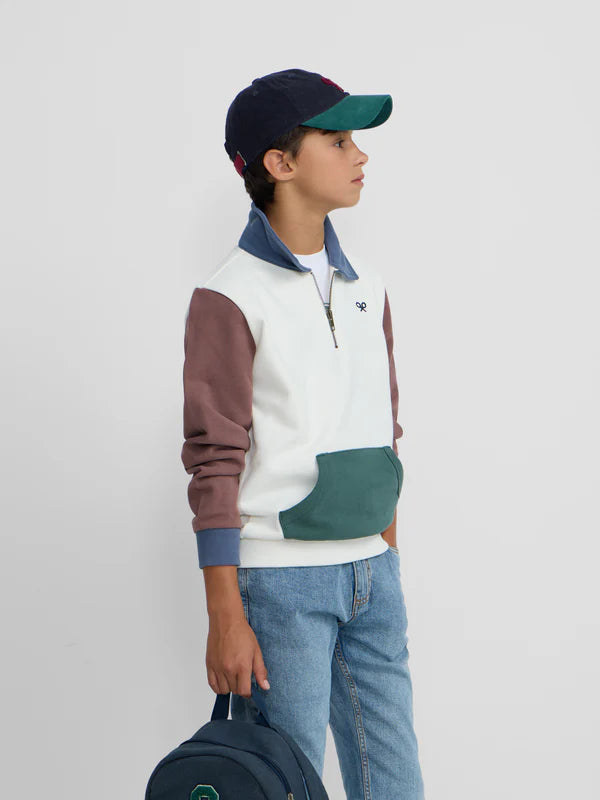 SUDADERA CREMALLERA MULTICOLOR