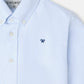 CAMISA OXFORD RAYAS CELESTE
