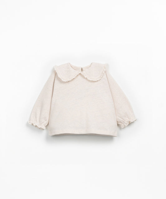 CAMISETA BEIGE CUELLO  BEBÉ