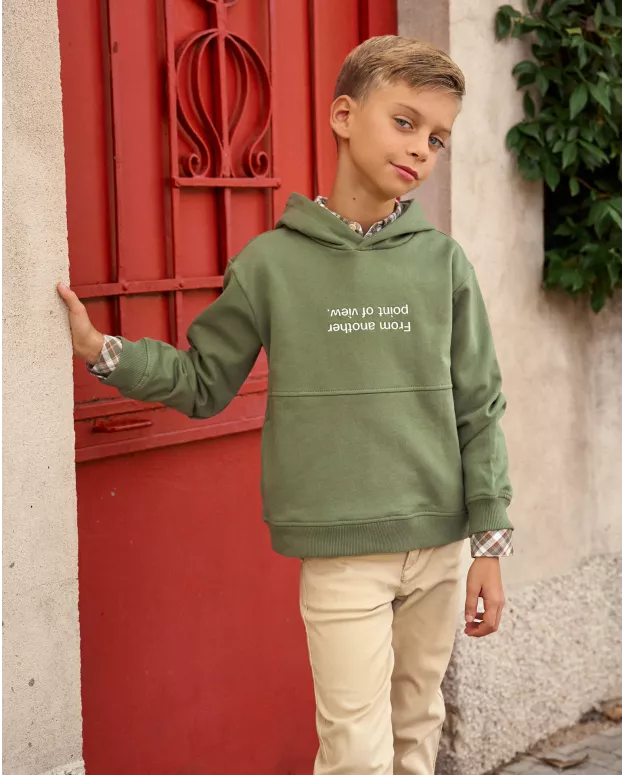 SUDADERA FRASE VERDE
