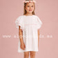 VESTIDO PLUMETI BLANCO LAZADA