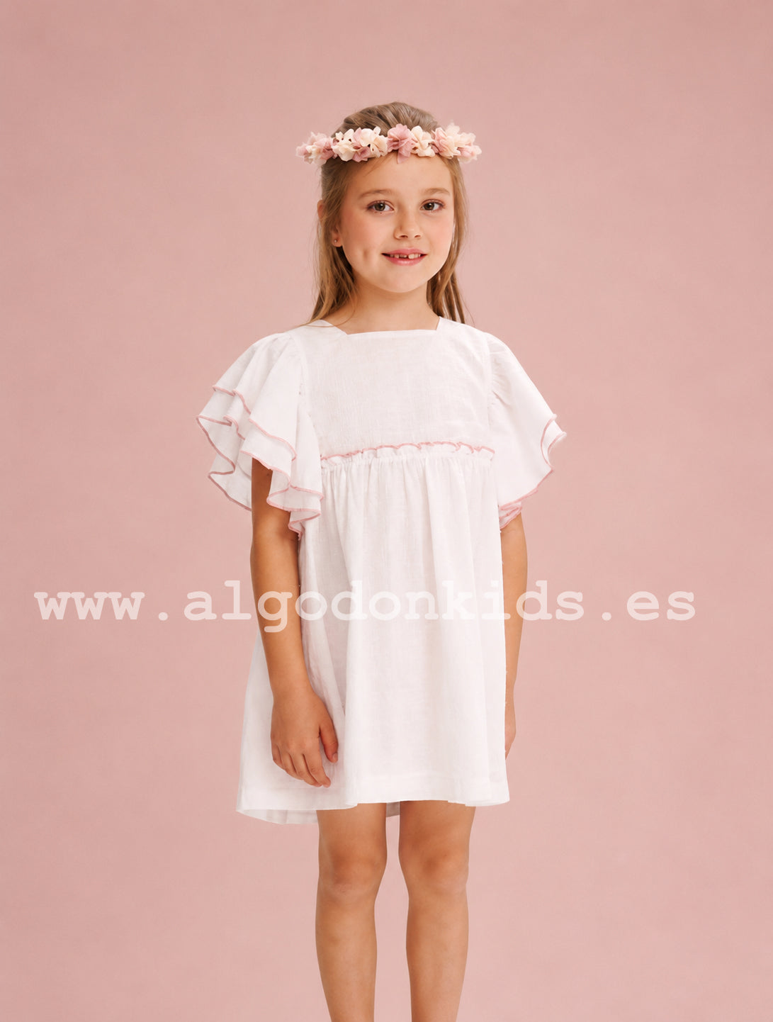 VESTIDO PLUMETI BLANCO LAZADA