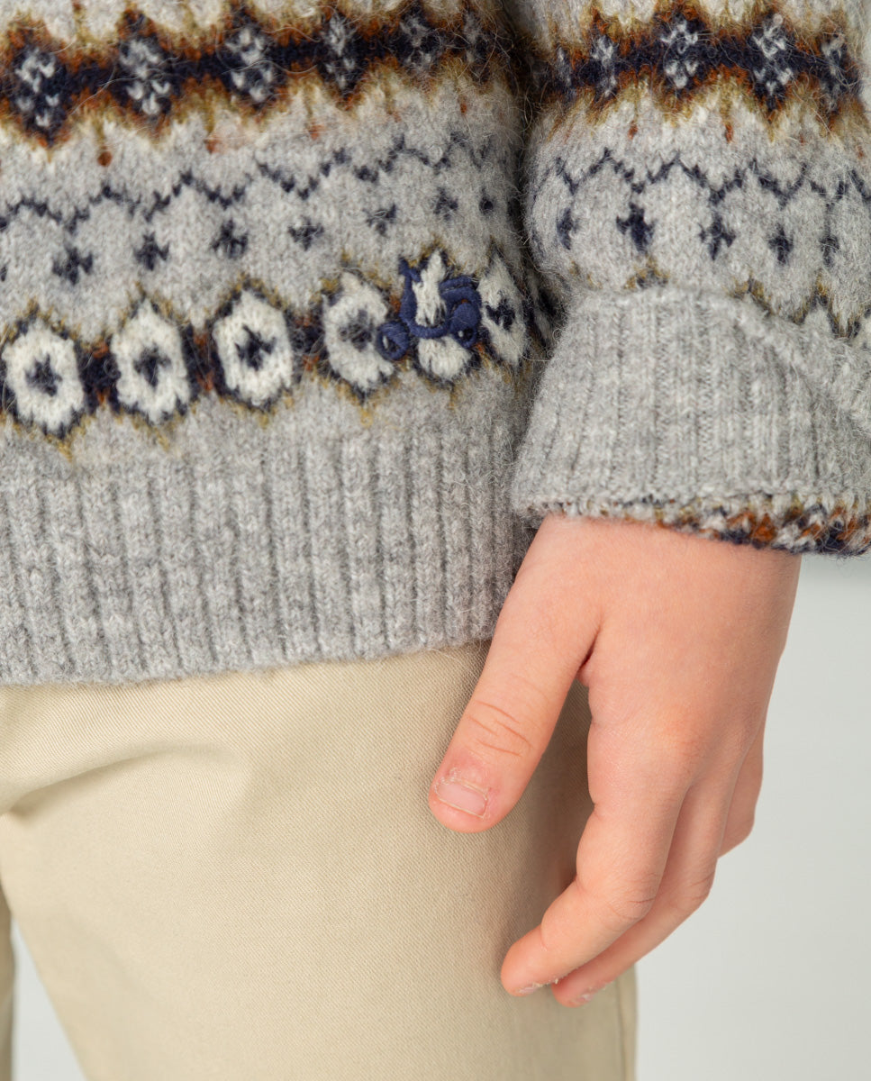 JERSEY GRECA GRIS UNISEX