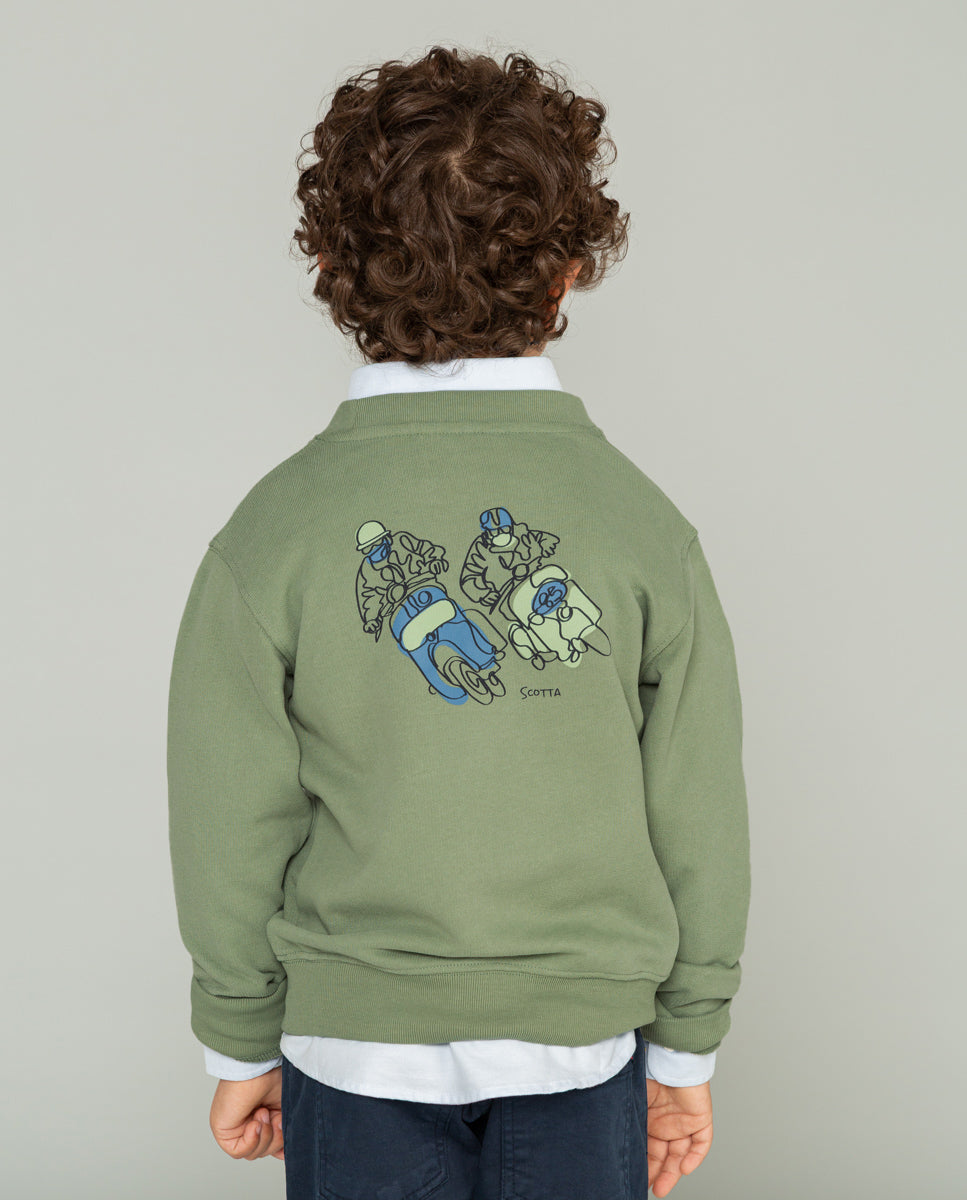 SUDADERA MOTO RACER VERDE