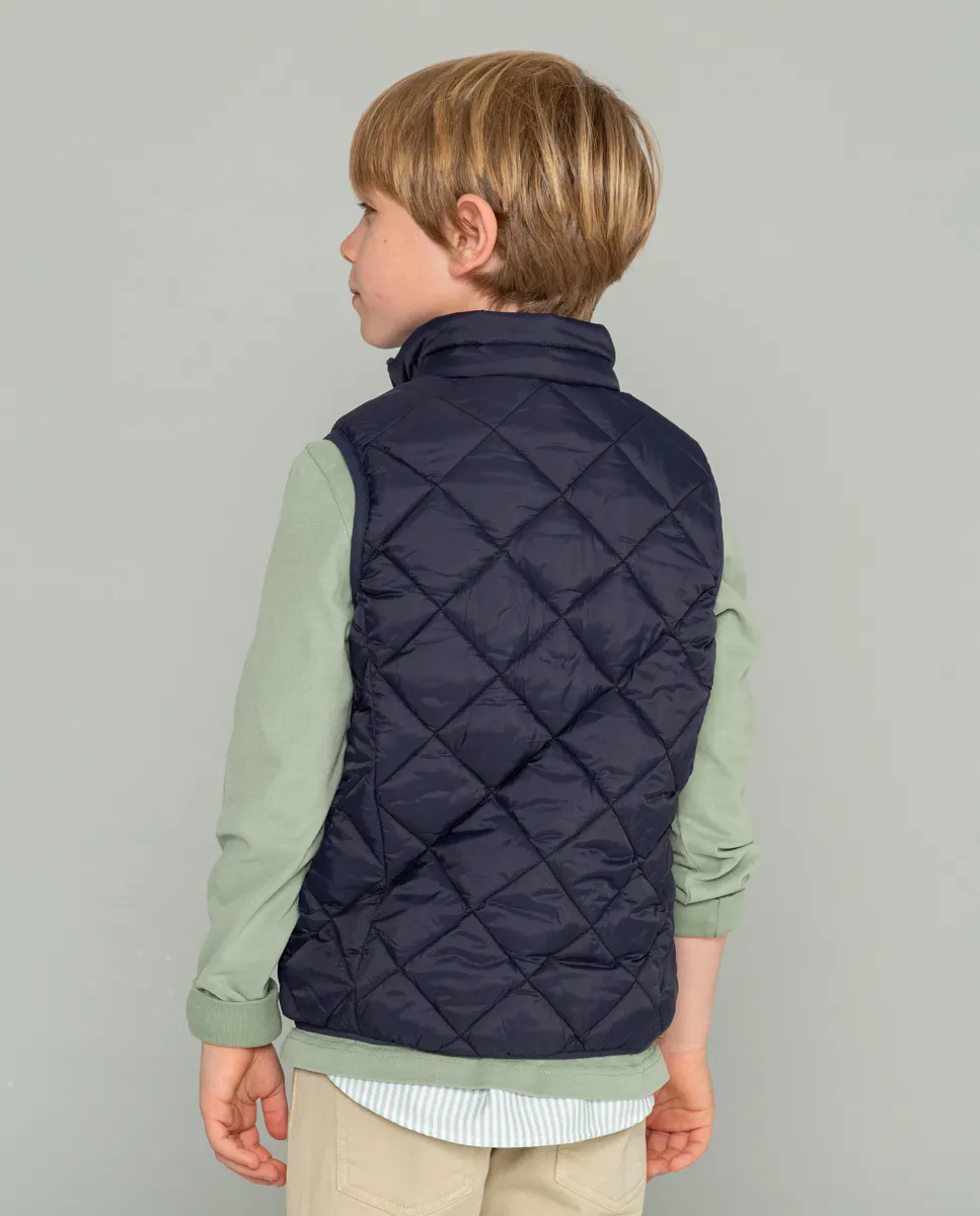 CHALECO ACOLCHADO MARINO