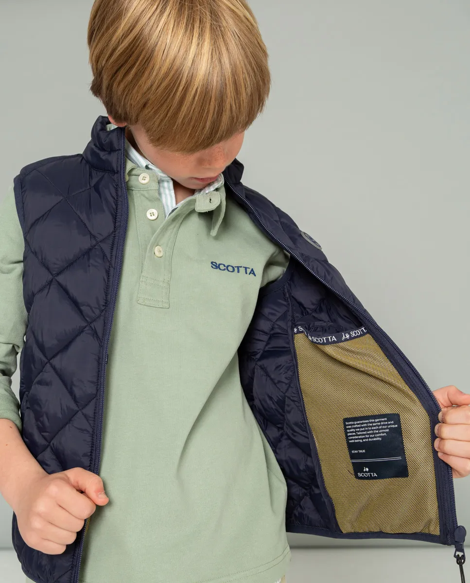 CHALECO ACOLCHADO MARINO