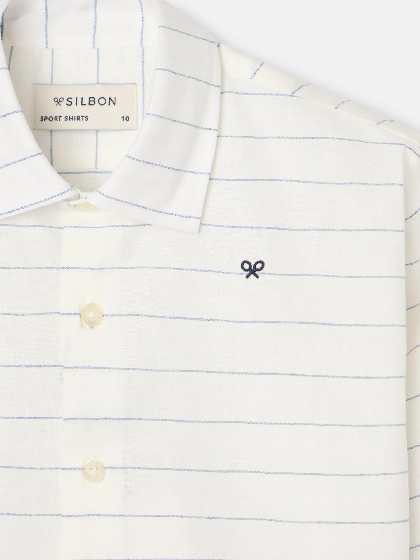 CAMISA LINO RAYITA AZUL