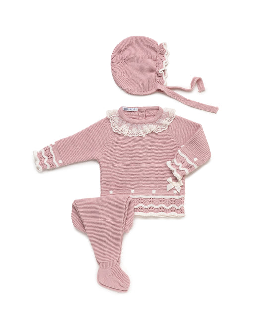 CONJUNTO PUNTILLA ROSA