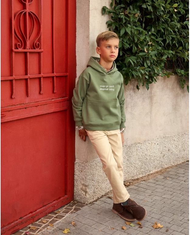 SUDADERA FRASE VERDE