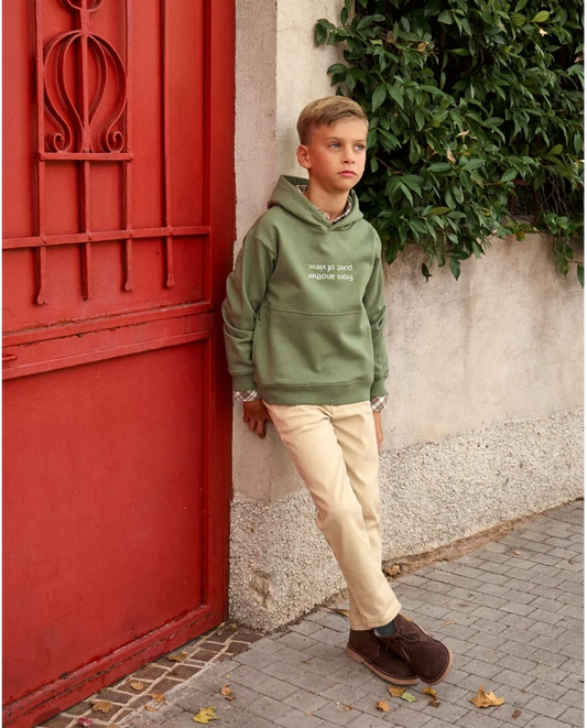 SUDADERA FRASE VERDE