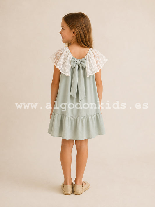 VESTIDO GASA VERDE
