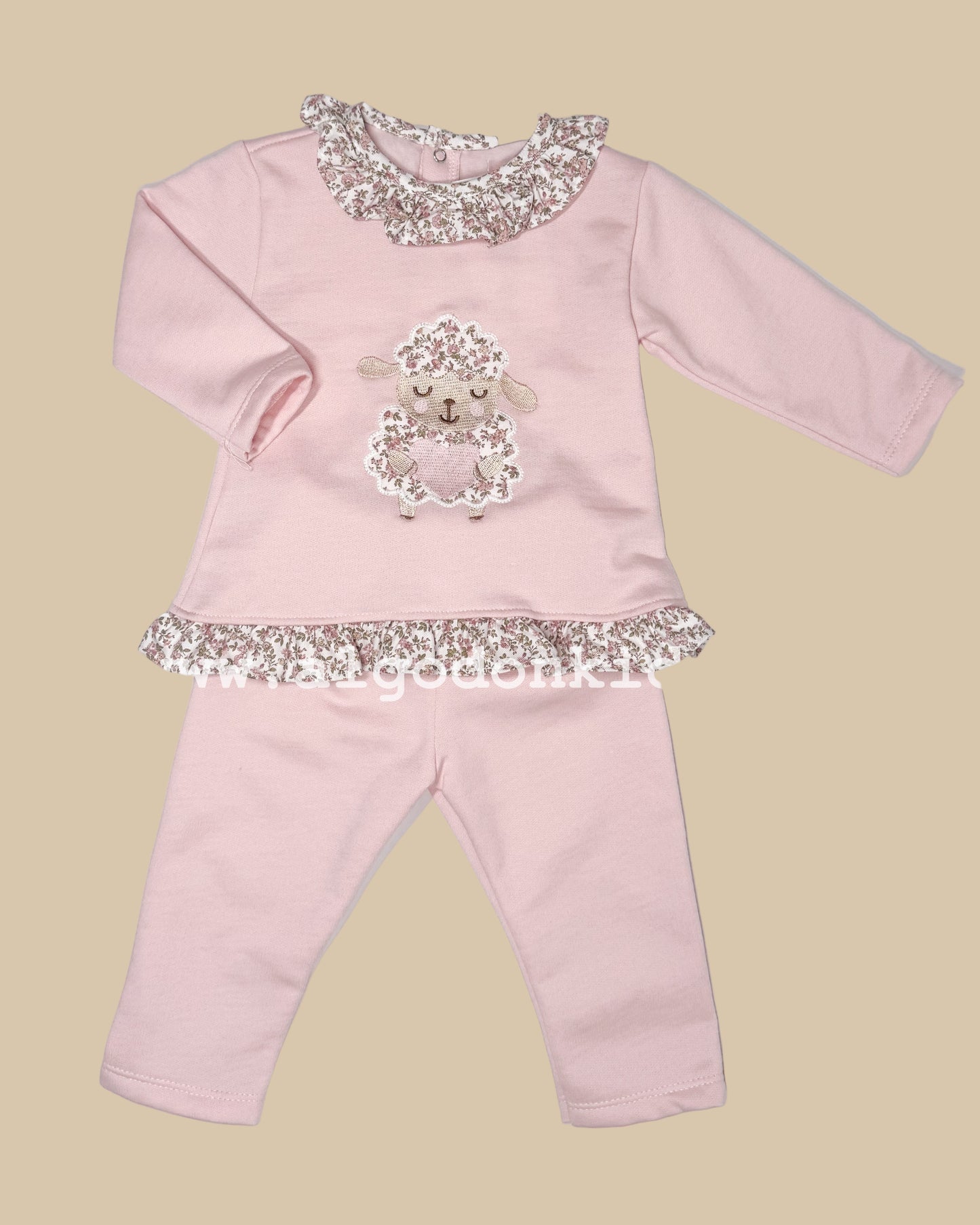 CONJUNTO FELPA OVEJITA ROSA