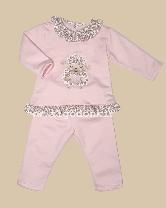 CONJUNTO FELPA OVEJITA ROSA