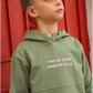 SUDADERA FRASE VERDE