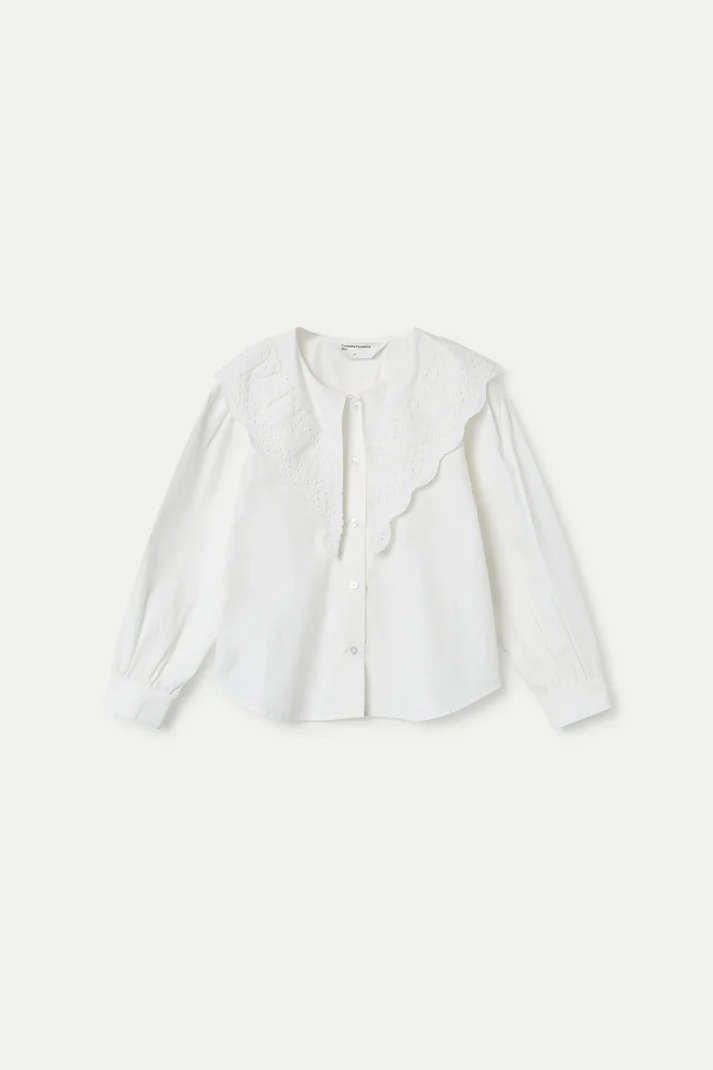 CAMISA CUELLO BABERO BLANCA