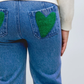 PANTALON DENIM CORAZONES