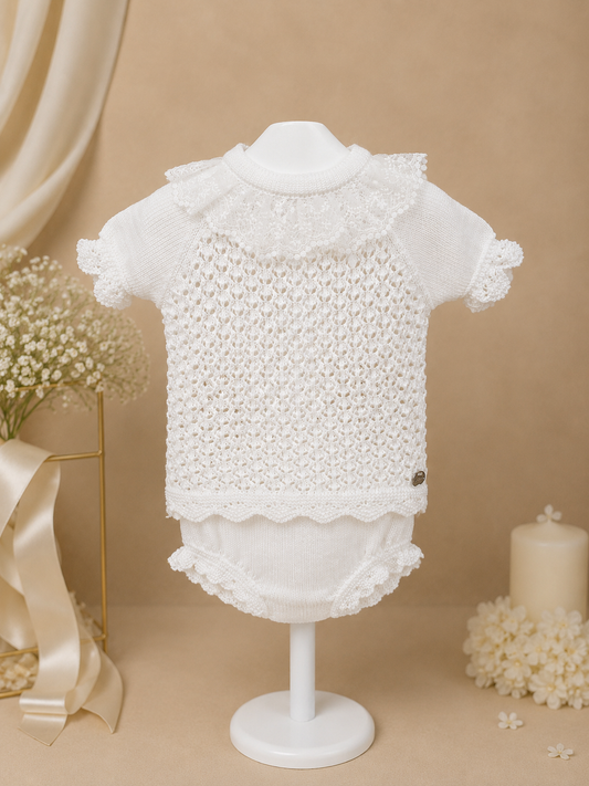 JUBÓN BLANCO PUNTILLA