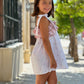 VESTIDO FLOR BORDADA ROSA