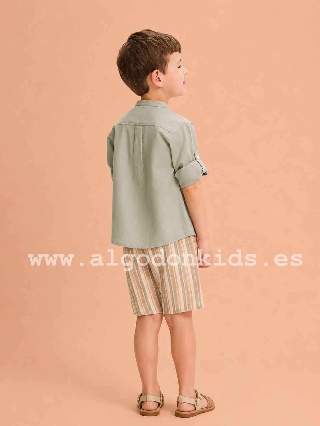 CONJUNTO VERDE RAYAS NIÑO
