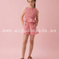 CONJUNTO SHORT VICHY ROJO