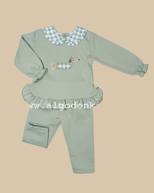 CONJUNTO FELPA TECKEL NIÑA