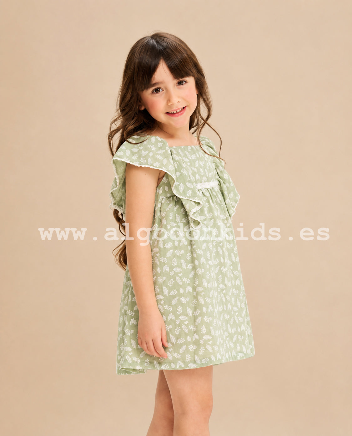 VESTIDO HOJA VERDE