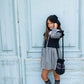VESTIDO VICHY NEGRO