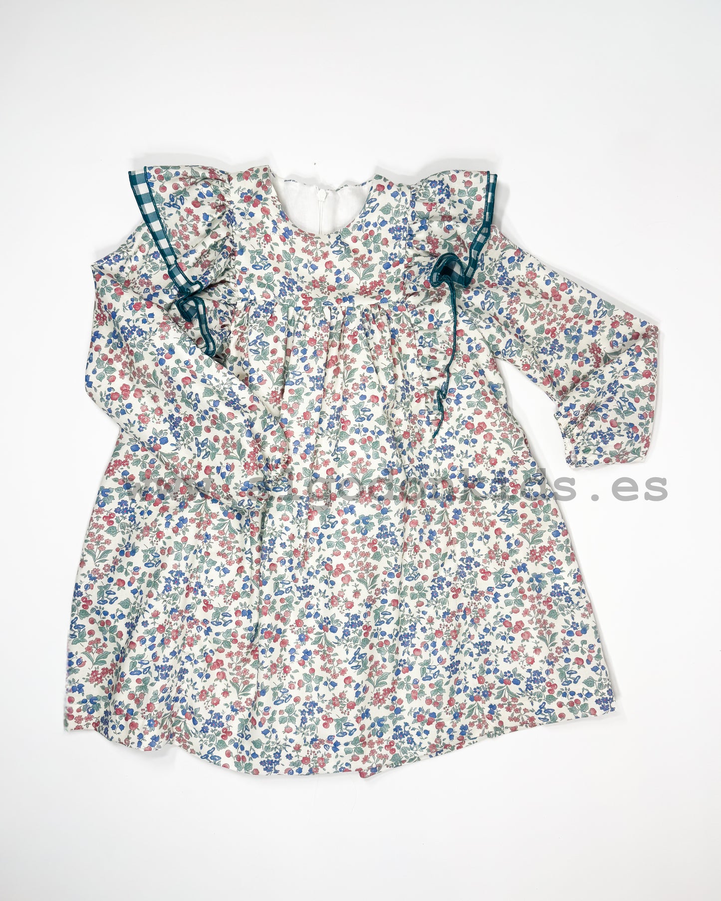 VESTIDO FLORES PETRÓLEO