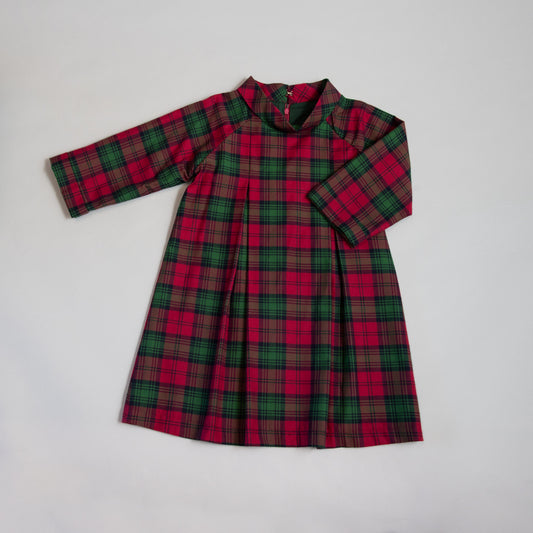 VESTIDO GRANATE CHIMENEA