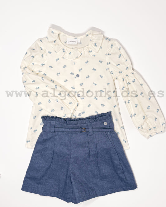 CONJUNTO BORDADO DENIM