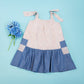 VESTIDO DENIM FLORES