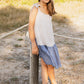 VESTIDO DENIM FLORES