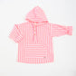 CAMISA CAPUCHA RAYAS FLUOR ROSA