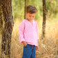 CAMISA CAPUCHA RAYAS FLUOR ROSA